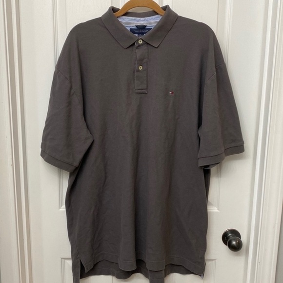 Tommy Hilfiger Men's Gray Cotton Short Sleeve Polo Size XXL - Picture 11 of 11